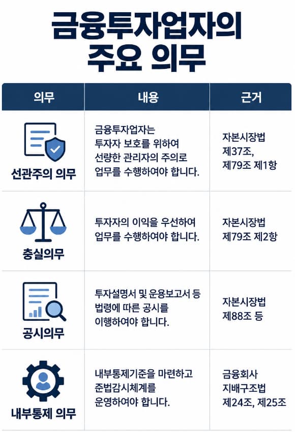 자산운용사자문 | 자산운용사의 주요 의무와 법적 쟁점