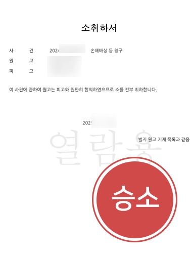 의료전문변호사 | 의료재단 측 대리하여 2억 원대 의료소송 ‘전부 소 취하’로 종결